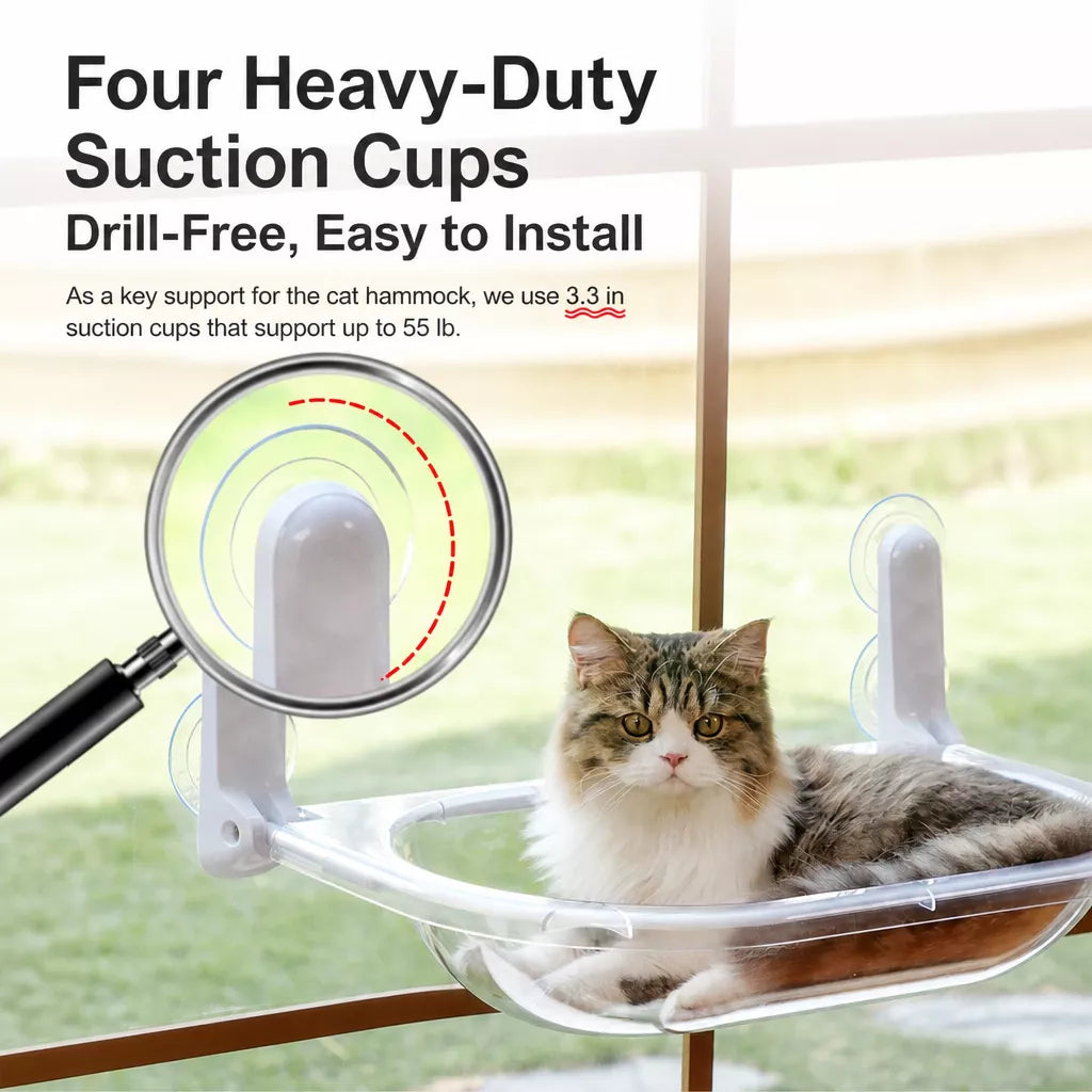 Foldable Transparent Cat Window Capsule Hammock