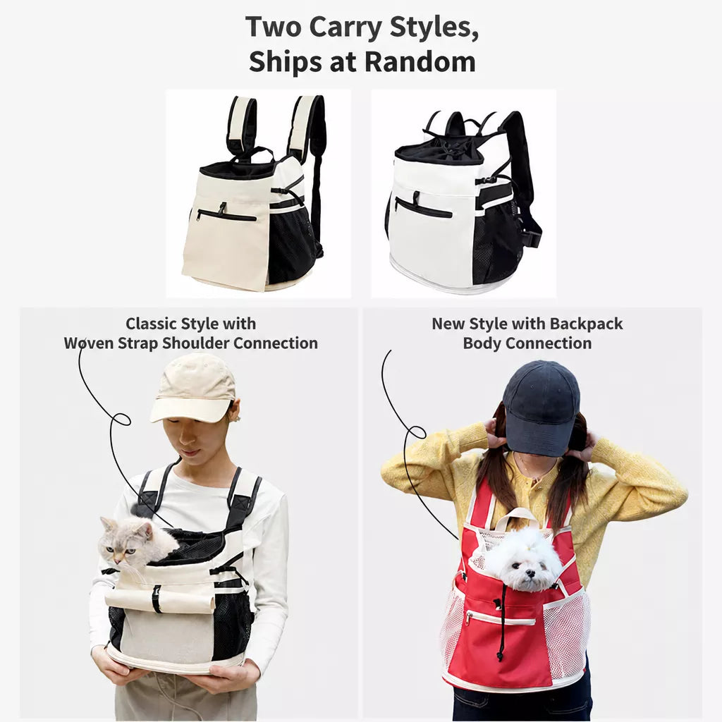 Mesh Backpack Pet Carrier for Small Cats and Dogs
