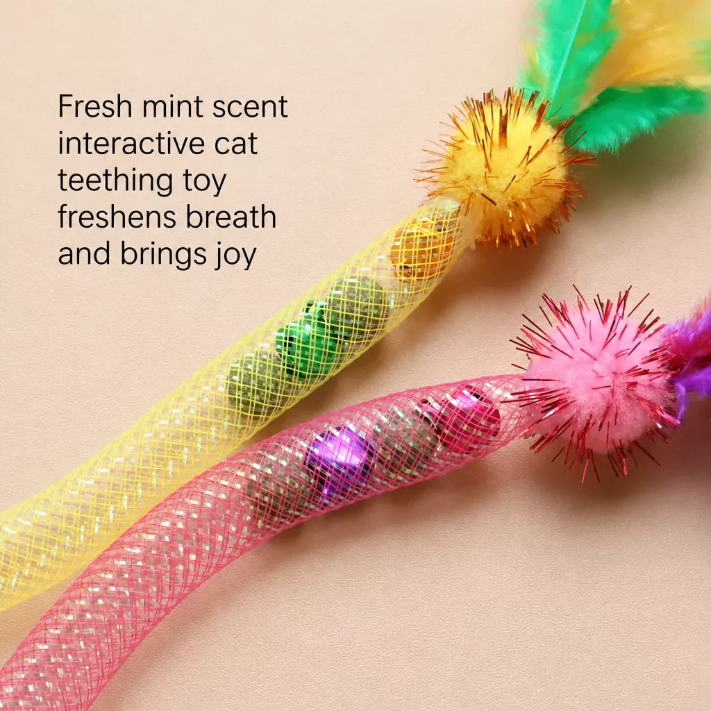 Catnip Feather Rope Toy for Cats