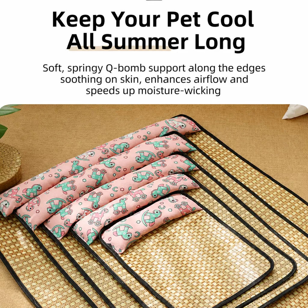Cotton-Linen Pet Bed Mat for Dogs and Cats