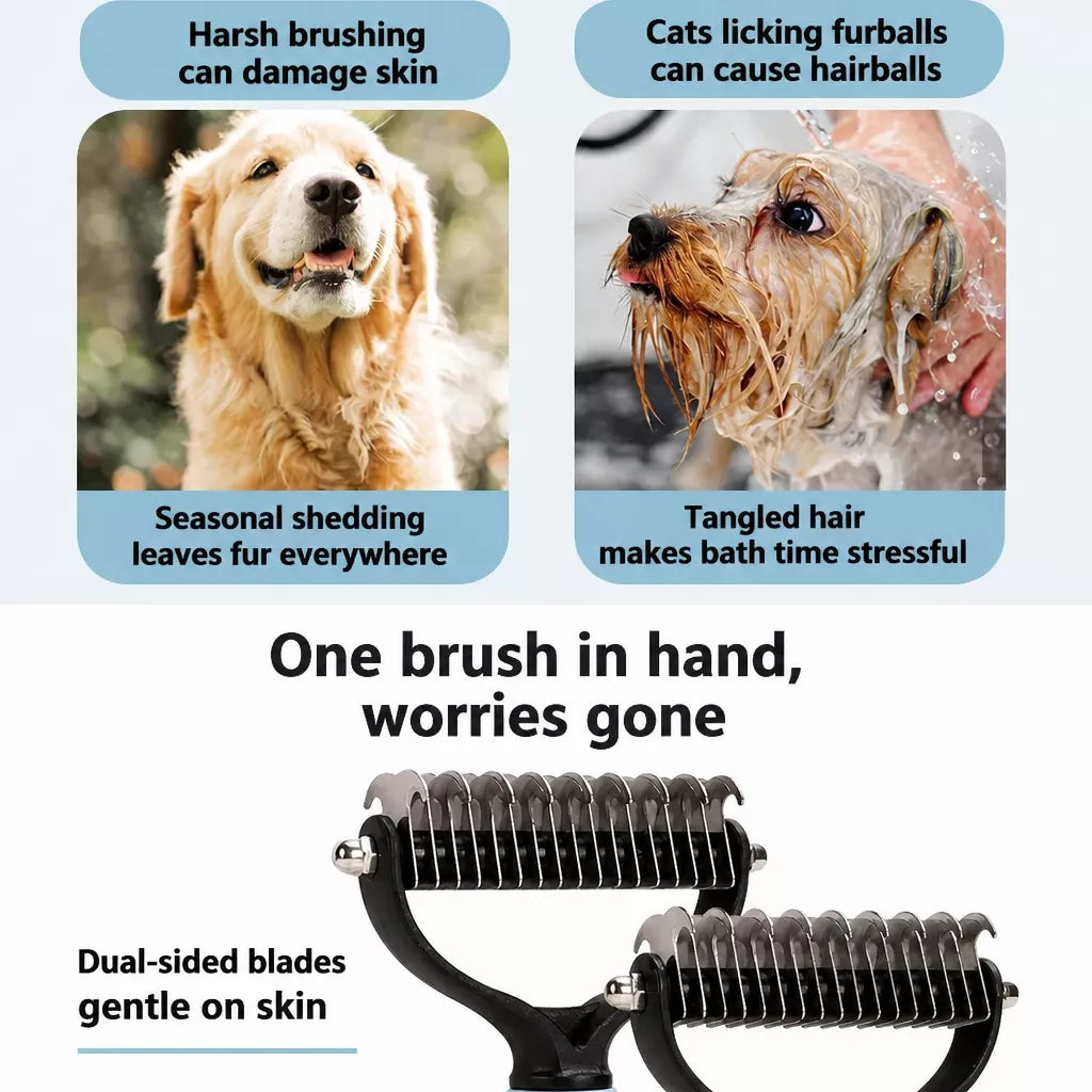 Pet Detangling Brush for Dogs and Cats