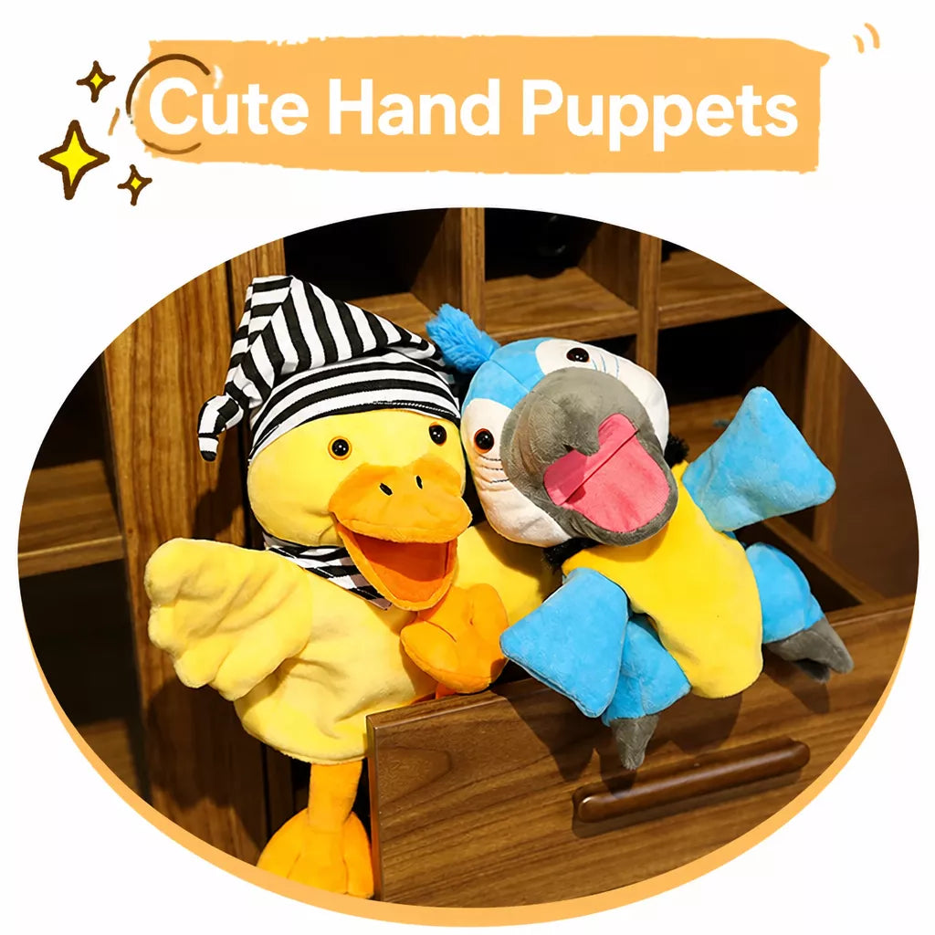 Plush Animal Hand Puppets for Pretend Play