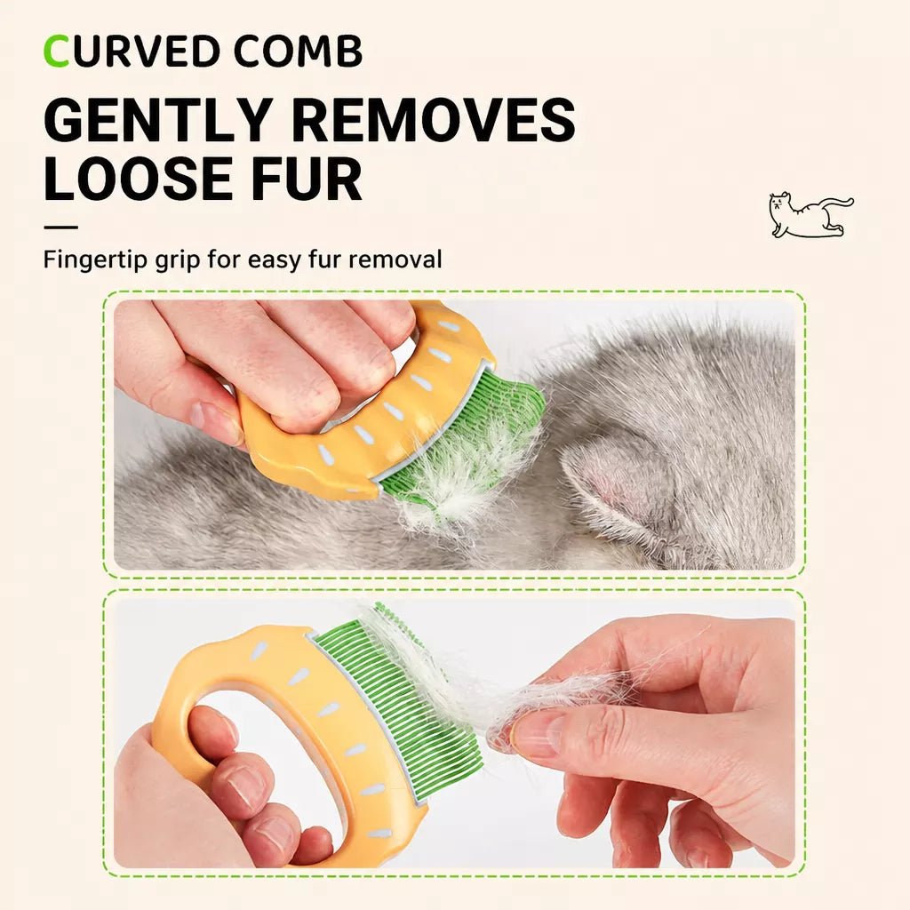 Shell-Shaped Pet Deshedding Comb