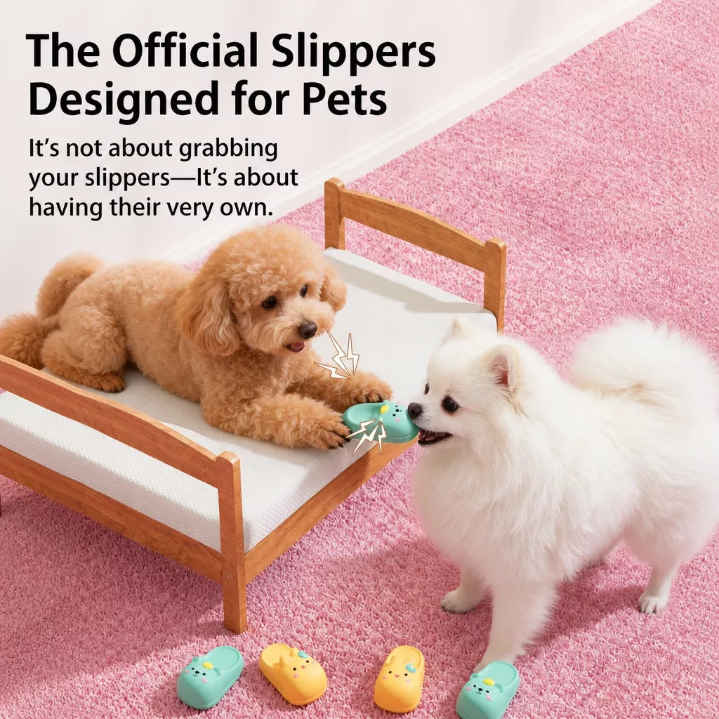 Slipper-Shaped Latex Squeaky Toy for Small and Medium Dogs