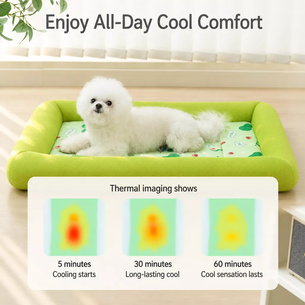 Removable Washable Fabric Dog Bed for Year-Round Use