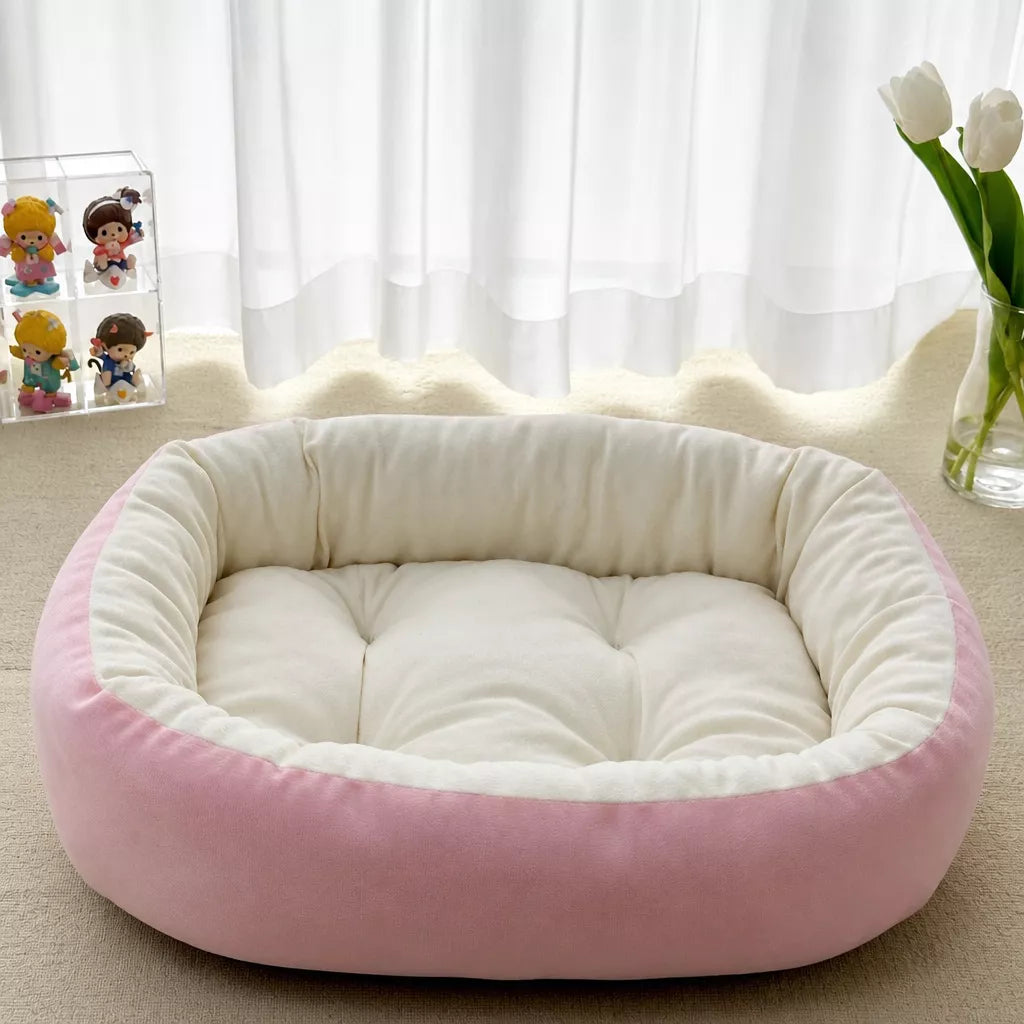 All-Season Dog & Cat Bed with Removable, Washable Cover