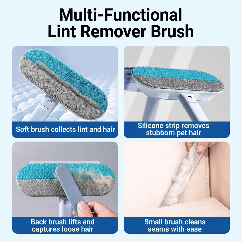 Pet Hair Remover Brush for Sofas, Carpets, and Furniture