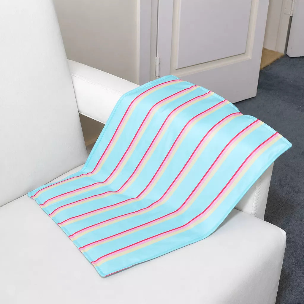 Striped Gel Pet Mat for Dogs and Cats