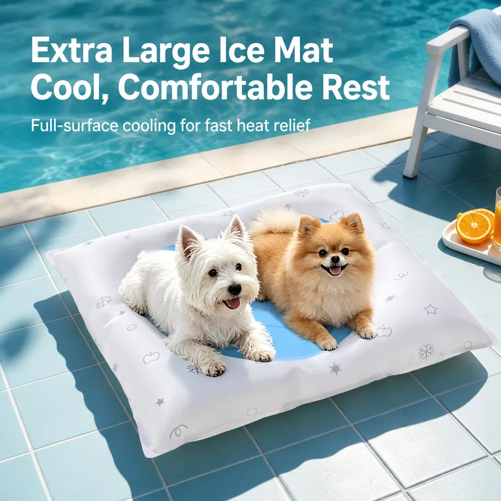 Gel Pet Mat for Small Dogs and Cats – 25.6 x 22 in