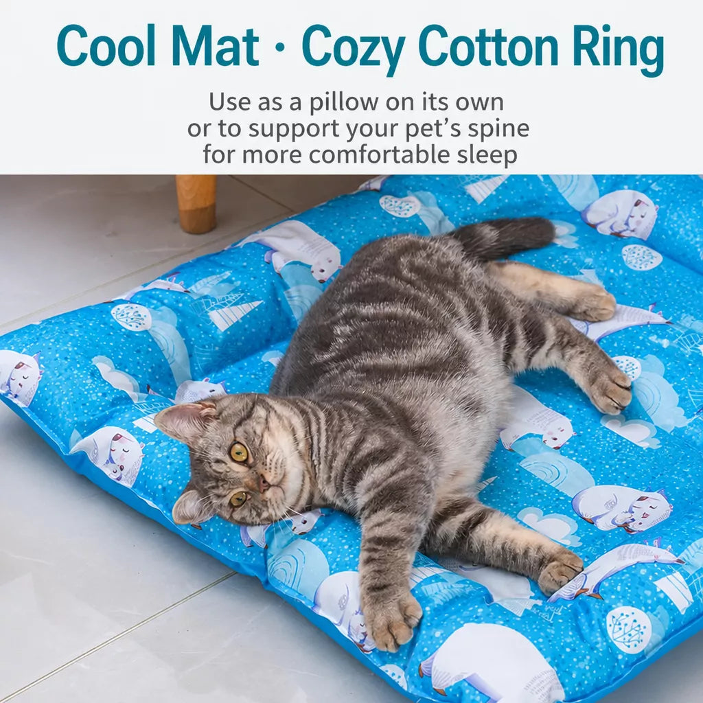 Water-Resistant Nylon Summer Pet Mat for Dogs and Cats