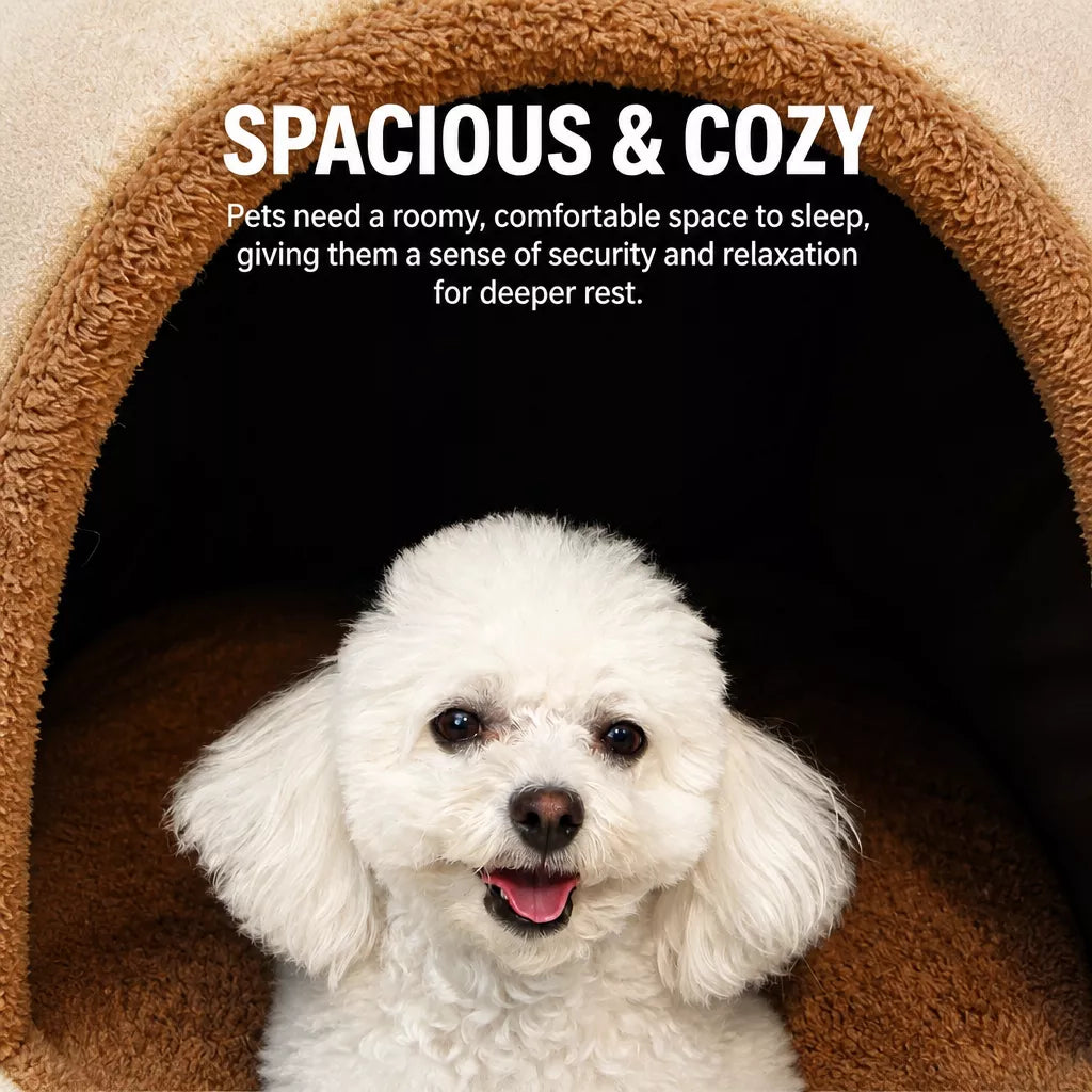 Enclosed Washable Pet Bed for Dogs and Cats
