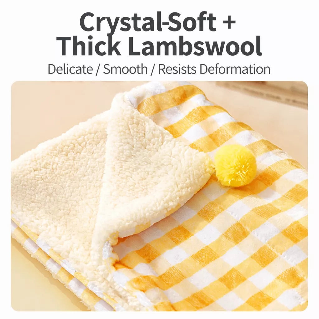 Cotton-Linen Pet Bed Mat and Blanket for Cats and Dogs