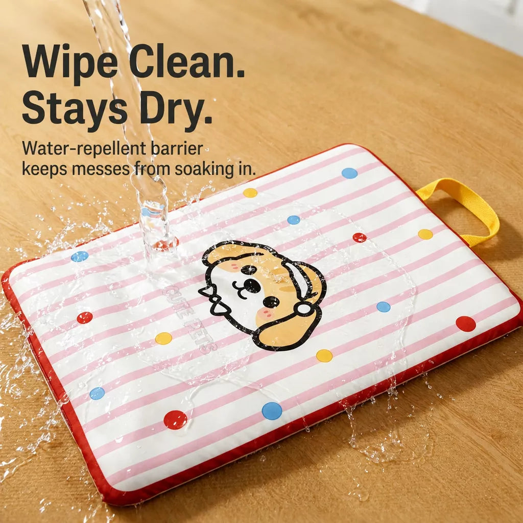 Waterproof Striped Pet Bed Mat for Dogs & Cats