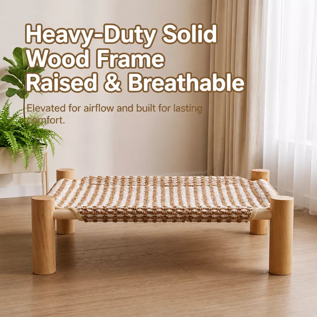 Woven Cat Bed with Scratching Surface