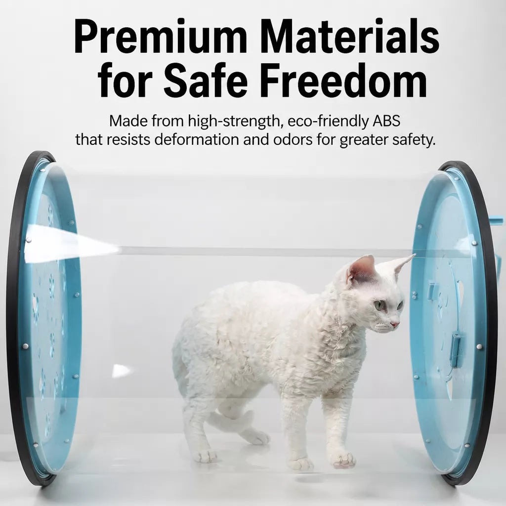 Transparent Rolling Cat Carrier
