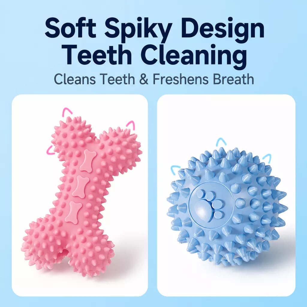 Squeaky Chew Toy Sets for Small Dogs