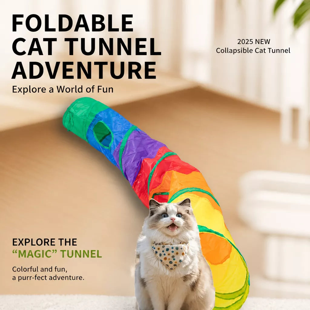 Cat Tunnel Toy for Indoor Play