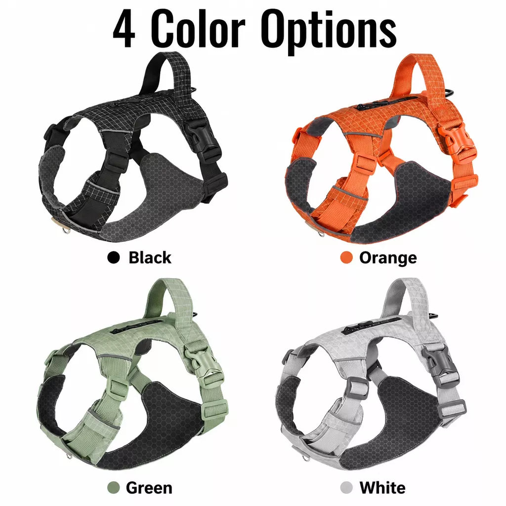Adjustable Nylon Vest-Style Dog Harness and Leash Set
