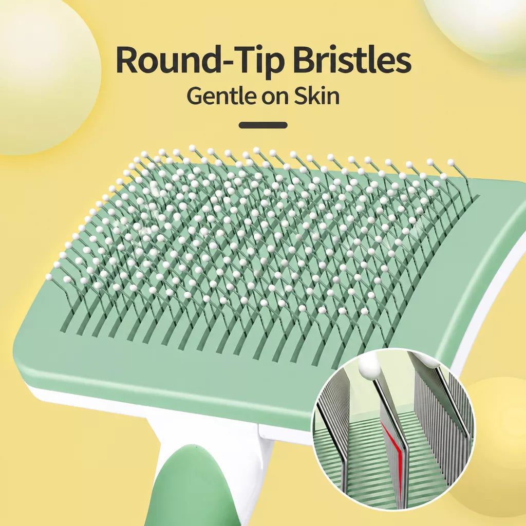 Self-Cleaning Pet Grooming Brush for Dogs and Cats