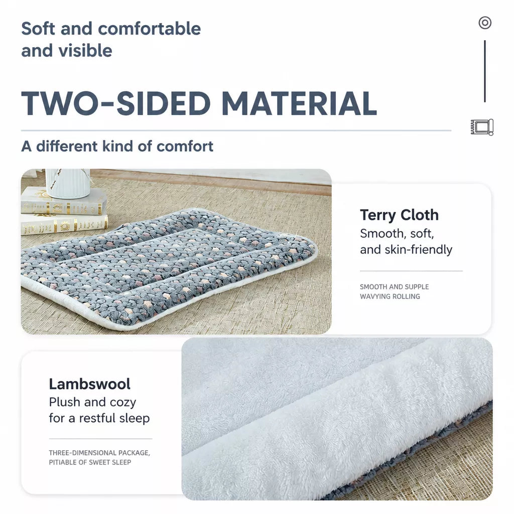 All-Season Three-Layer Pet Bed Mat for Dogs and Cats