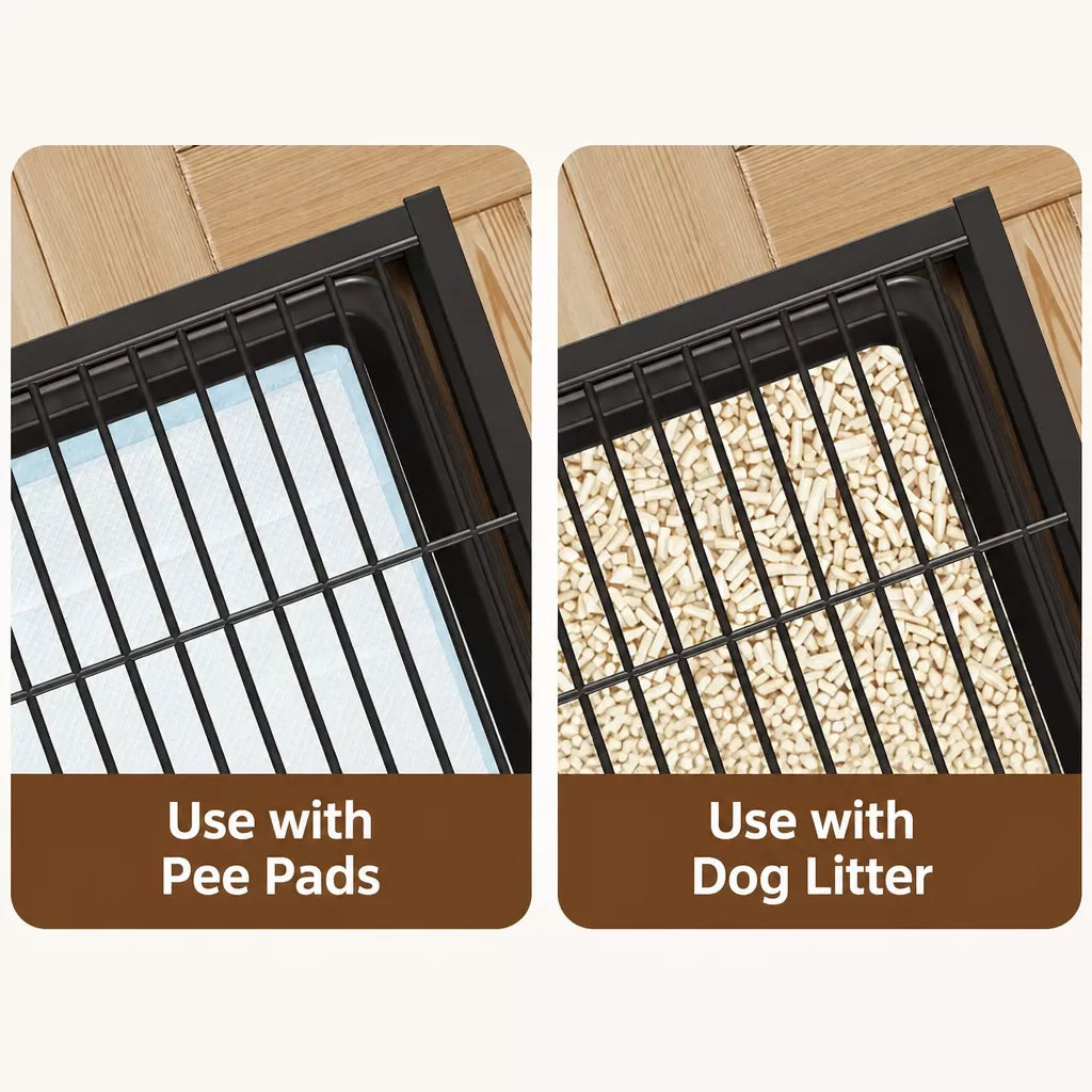 Drawer-Style Dog Potty Tray for Small to Large Dogs