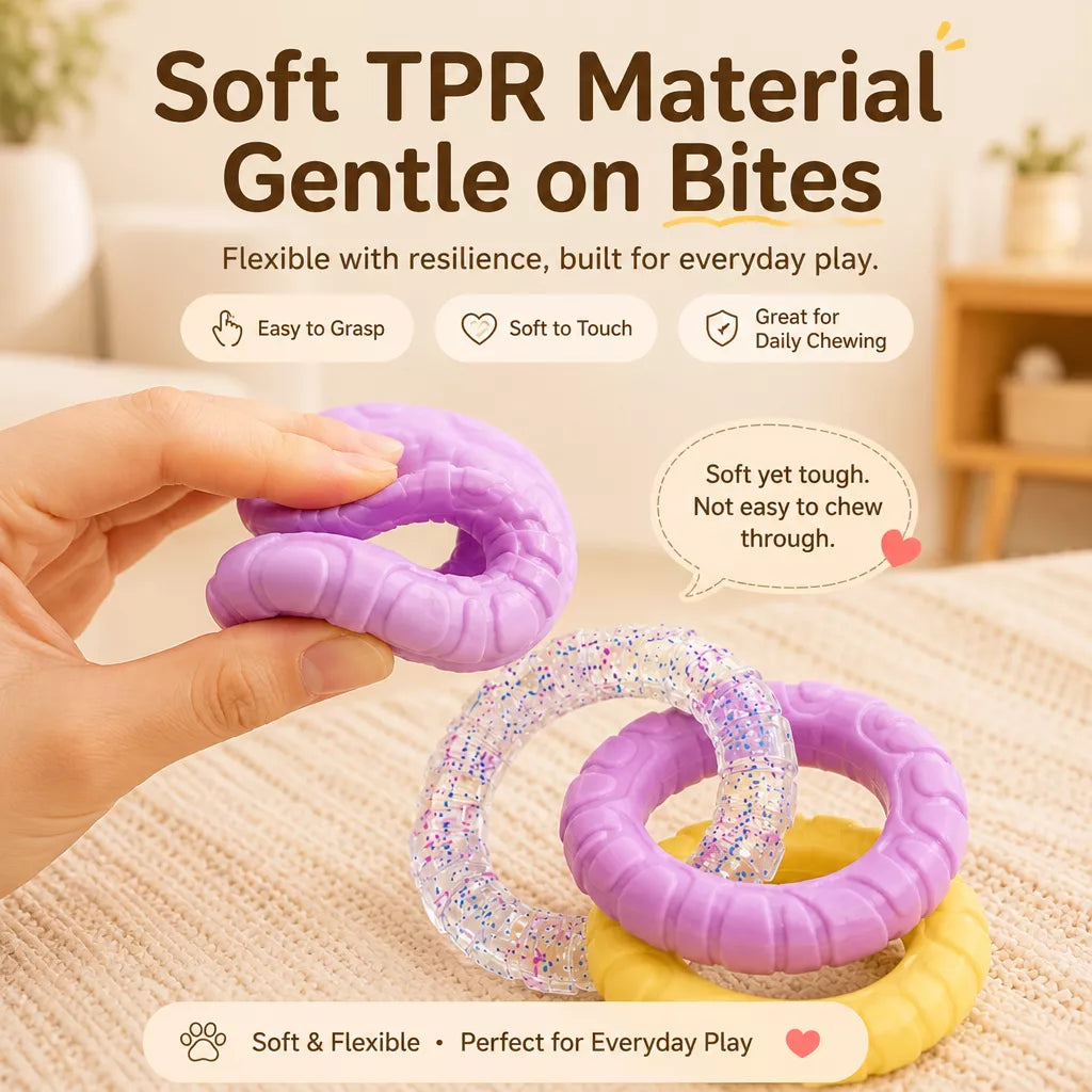Interactive Dog Tug Ring Toy