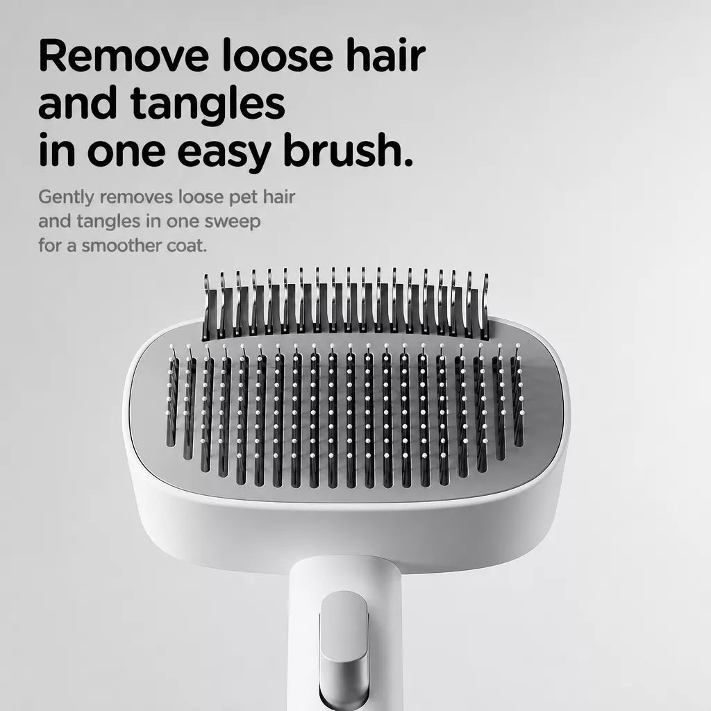 2-in-1 Deshedding & Detangling Comb for Cats and Dogs