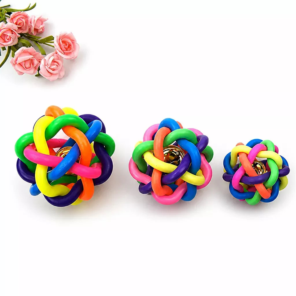 Squeaky Rope Ball Toy for Cats and Dogs