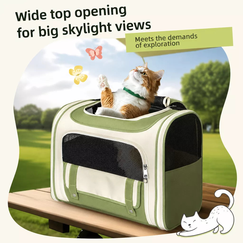 Portable Canvas Cat Carrier