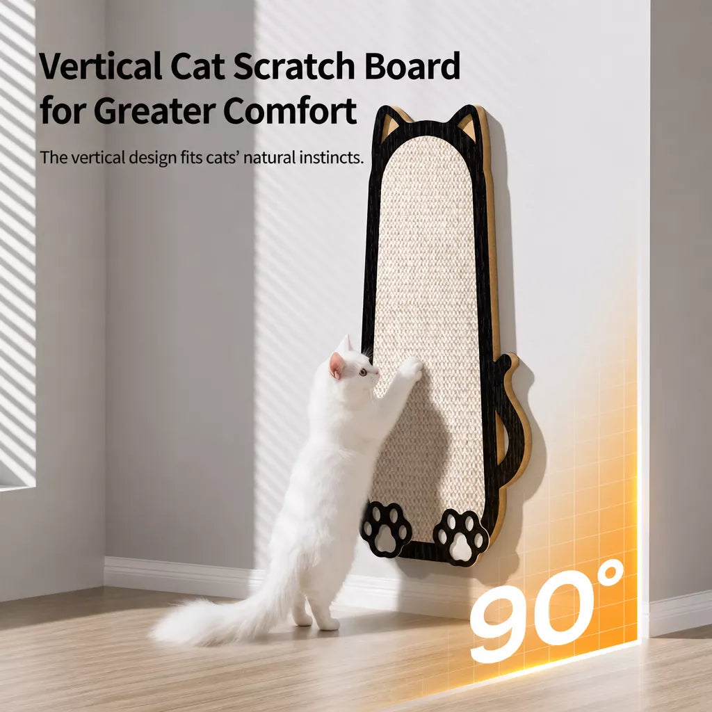 Sisal Cat Scratcher with Wall-Mounted or Floor-Standing Design
