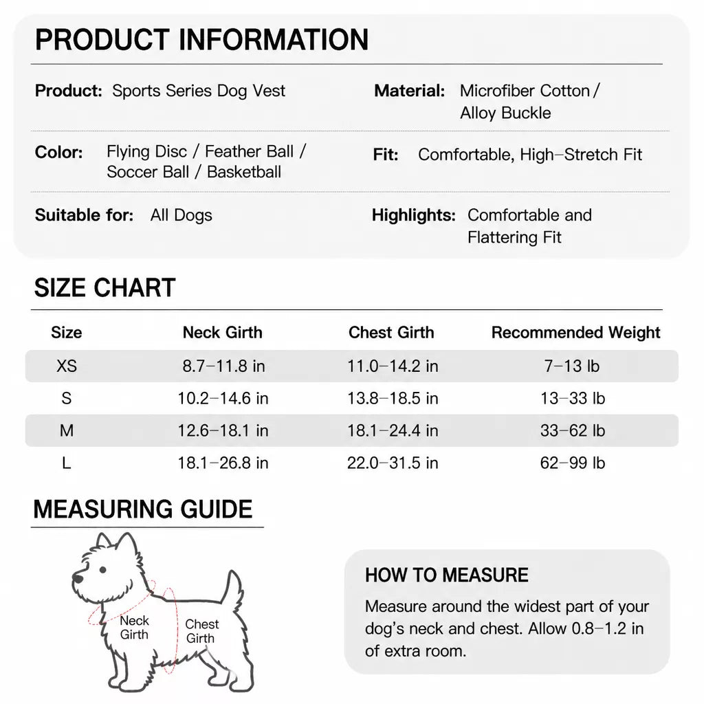 Vest-Style Dog Harness with Leash for Small to Medium Dogs
