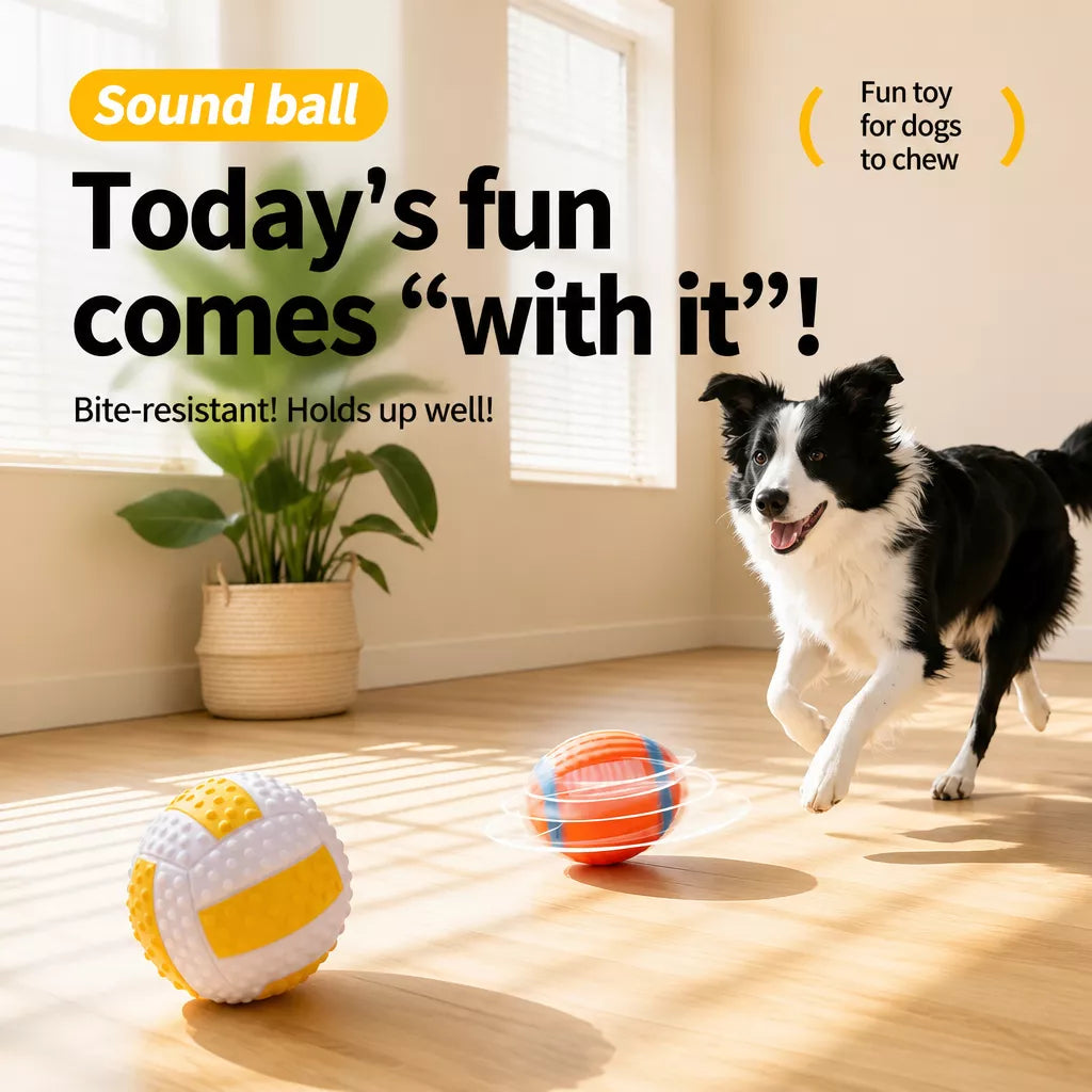 Squeaky Vinyl Sports Ball Toys for Small and Medium Dogs