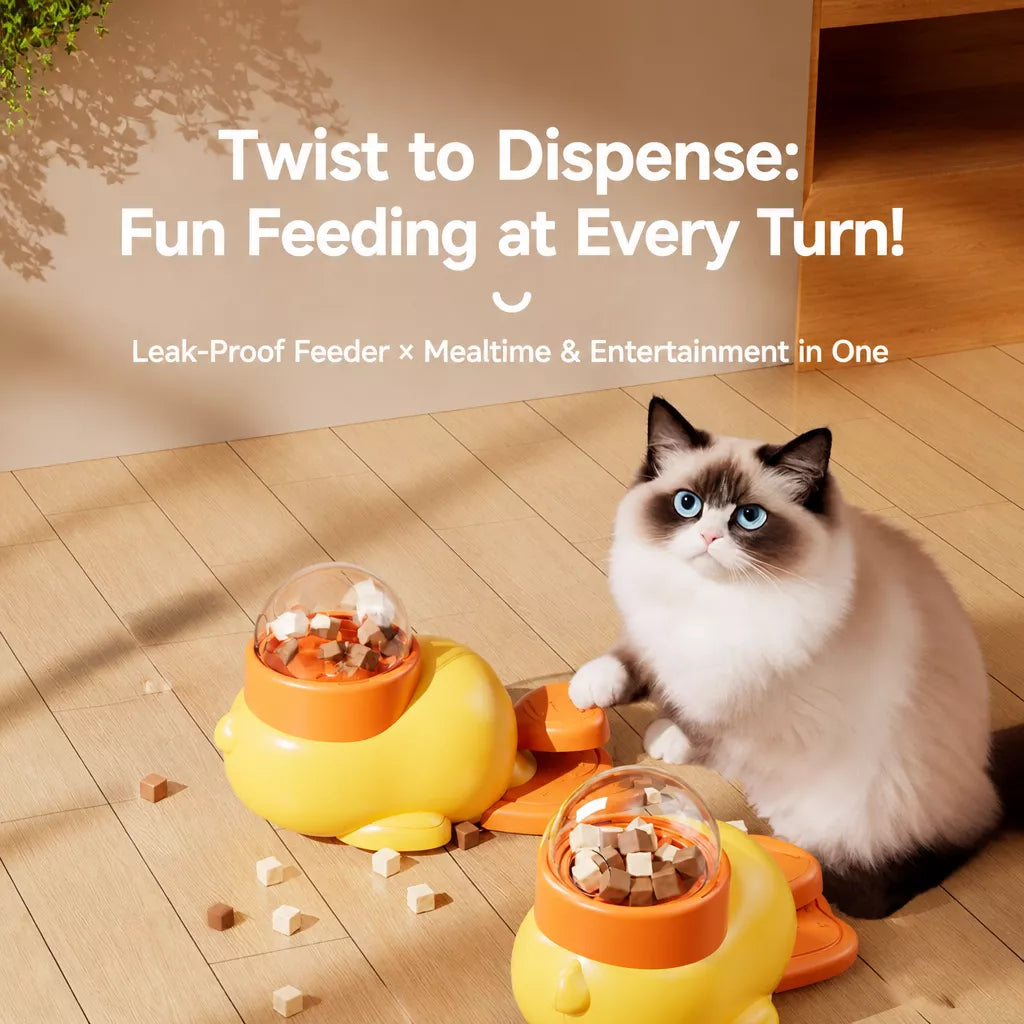 Duck Treat Dispenser Toy for Cats and Dogs