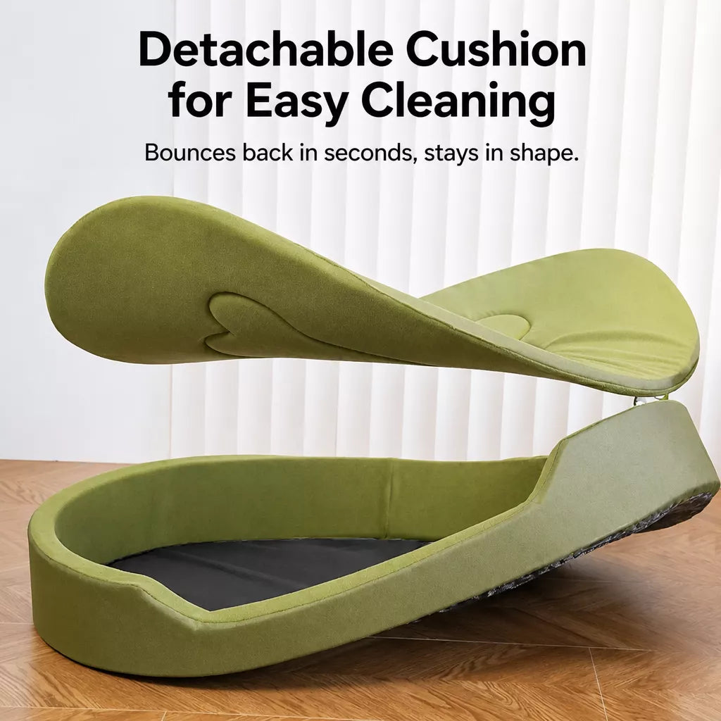 All-Season Washable Dog Bed with Removable Cover