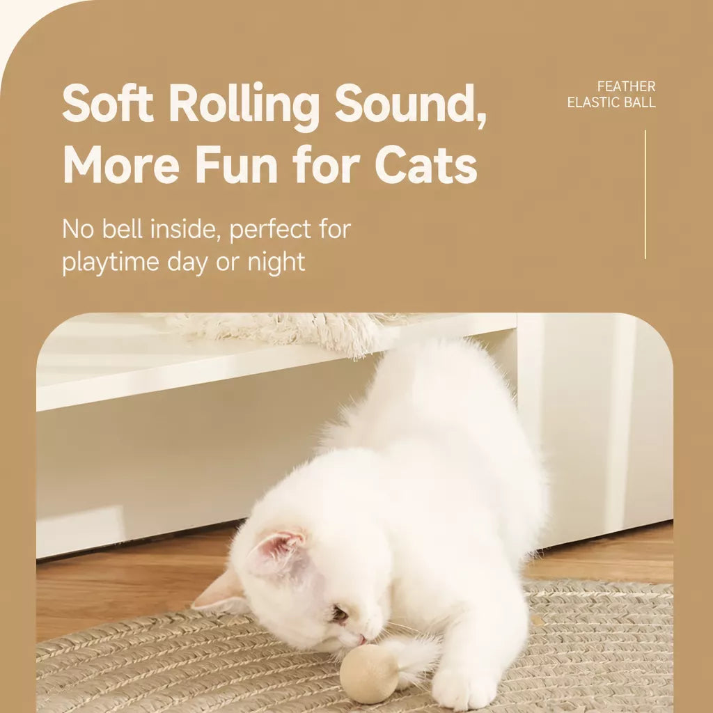Cat Feather Ball Toy