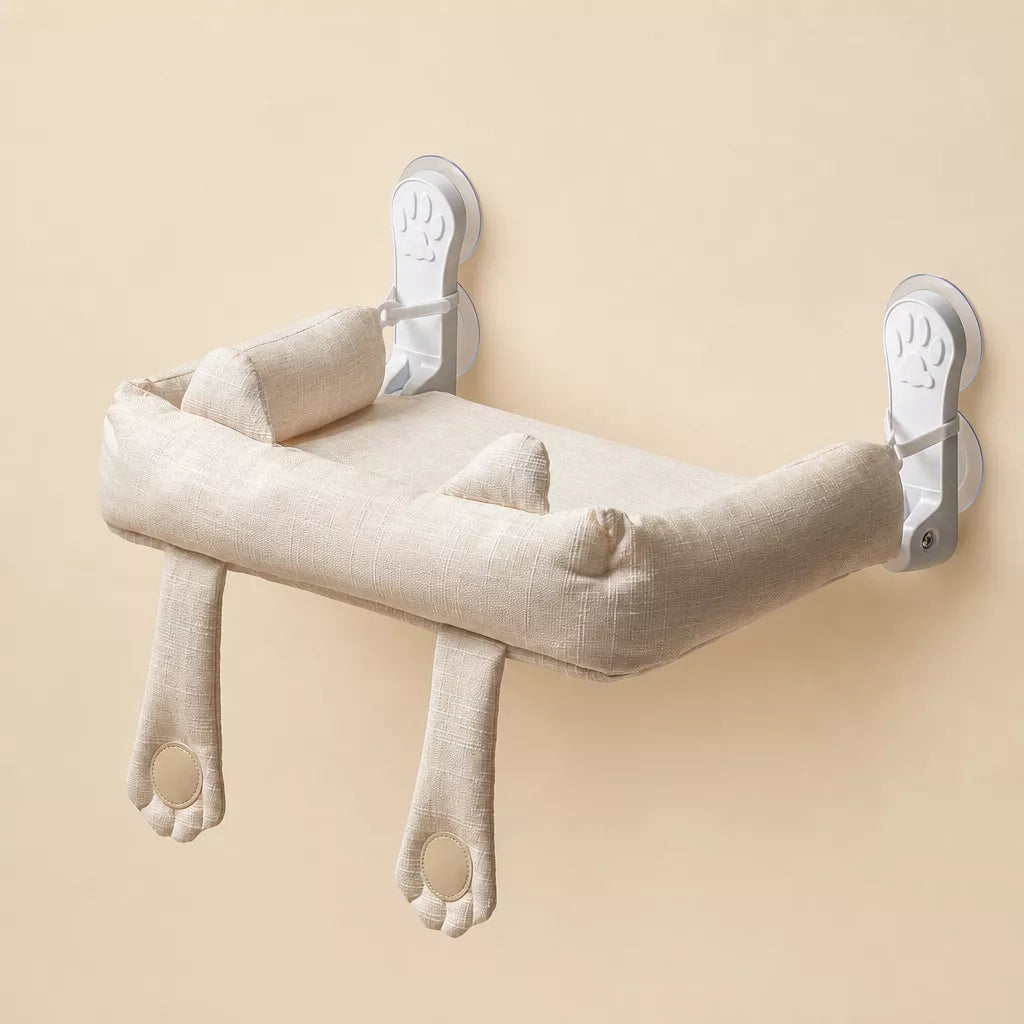 Window-Mounted Cat Hammock with Suction Cups