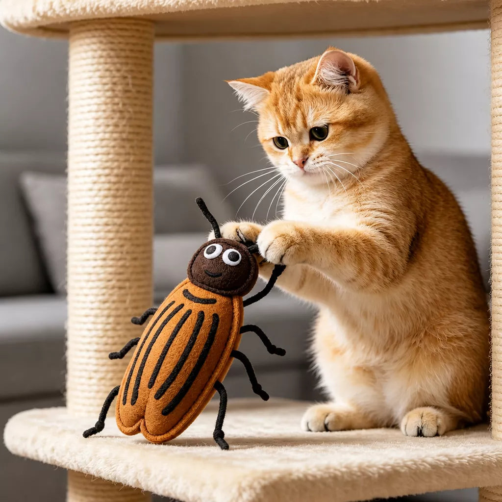 Catnip Insect Toys with Bells for Cats