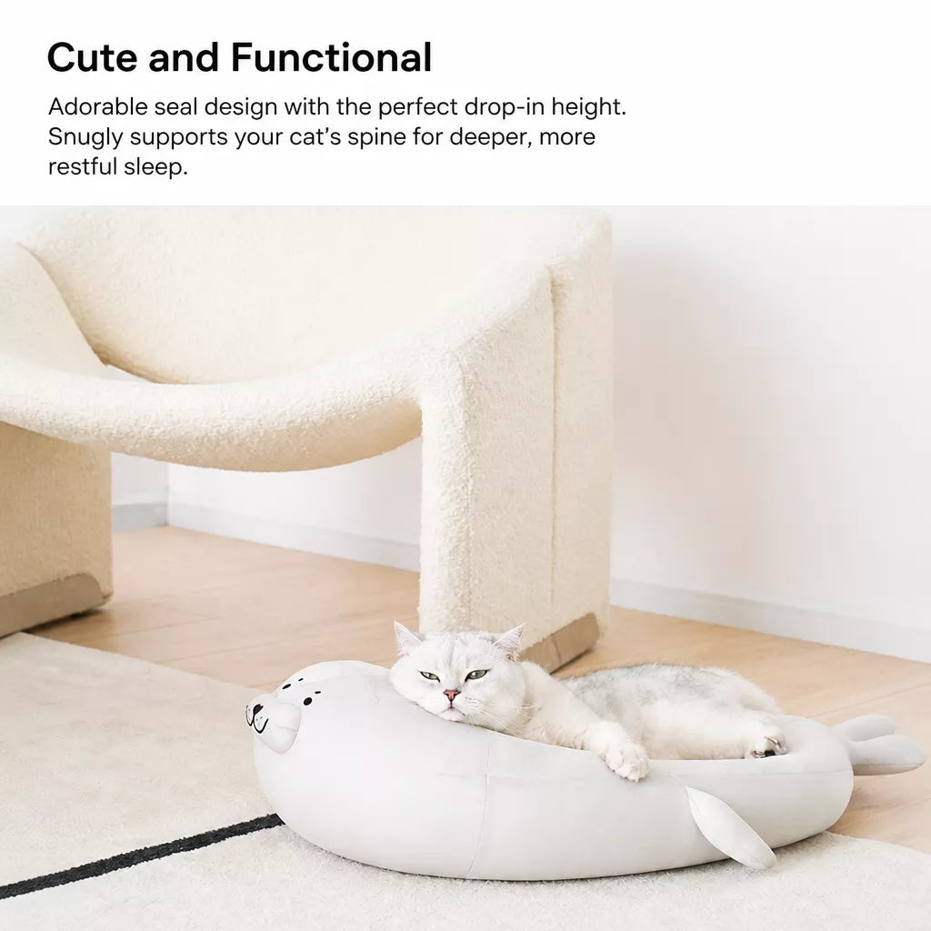 Semi-Enclosed Washable Pet Bed for Cats and Dogs