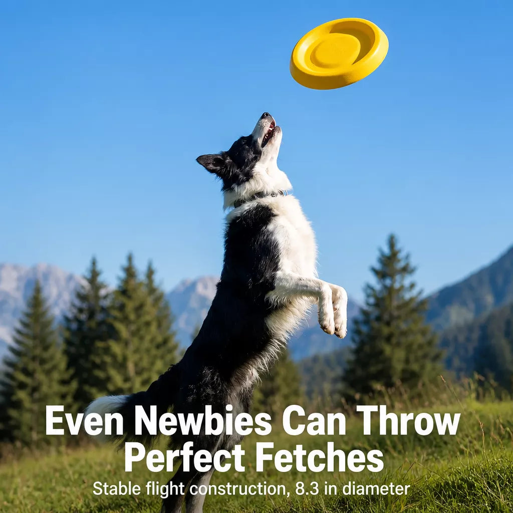 Floating Dog Frisbee Toy for Interactive Outdoor Play