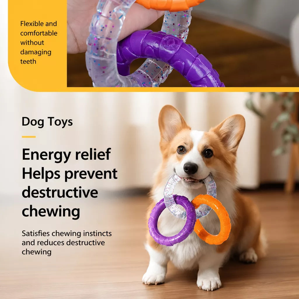 Dog Tug Ring Toy for Interactive Play