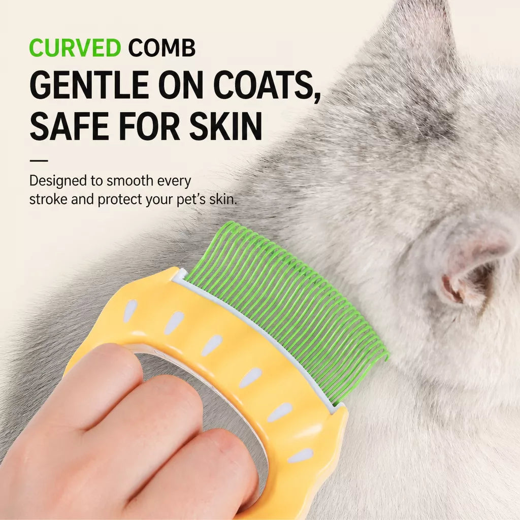Shell-Shaped Pet Deshedding Comb