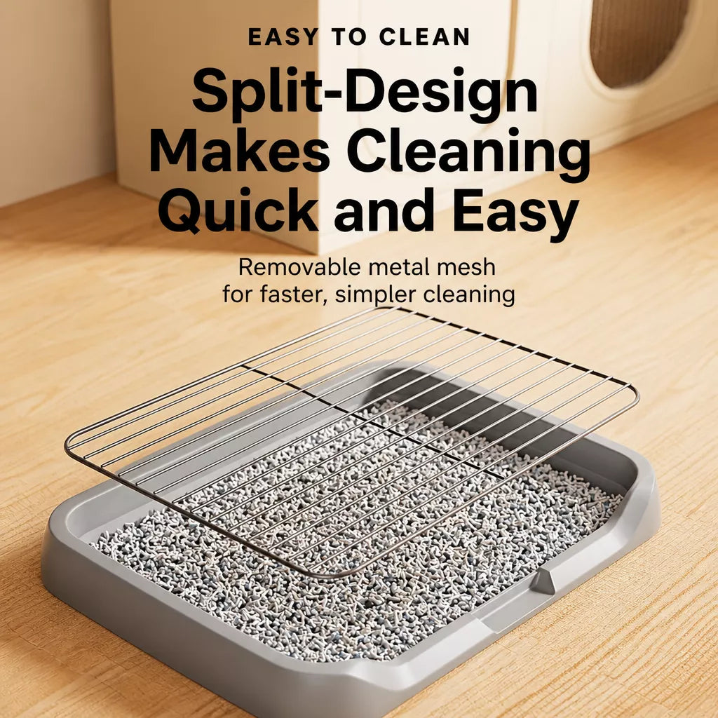 Dog Toilet Training Tray with Steel Frame