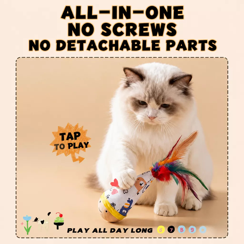 Feather Wobble Cat Toy