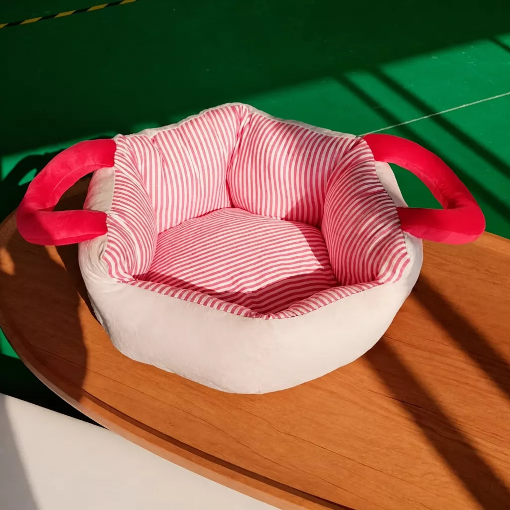 Portable Polyester Pet Bed with Carry Handle