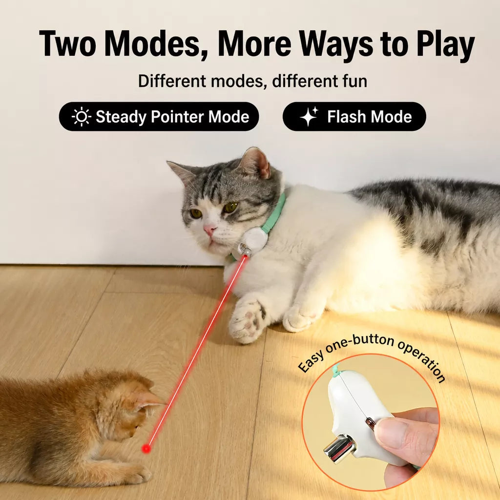 Rechargeable Cat Laser Toy for Interactive Play