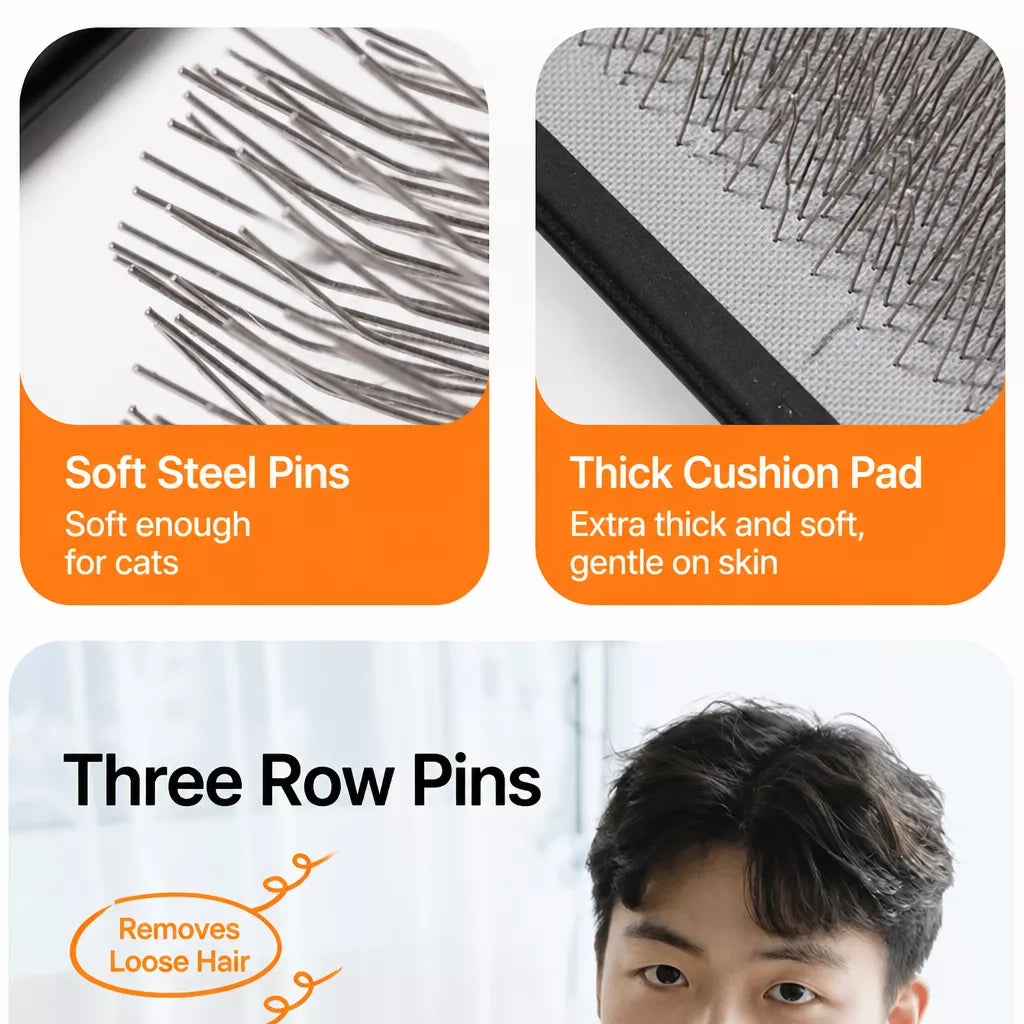 OPM Pet Pin Brush for Dogs and Cats