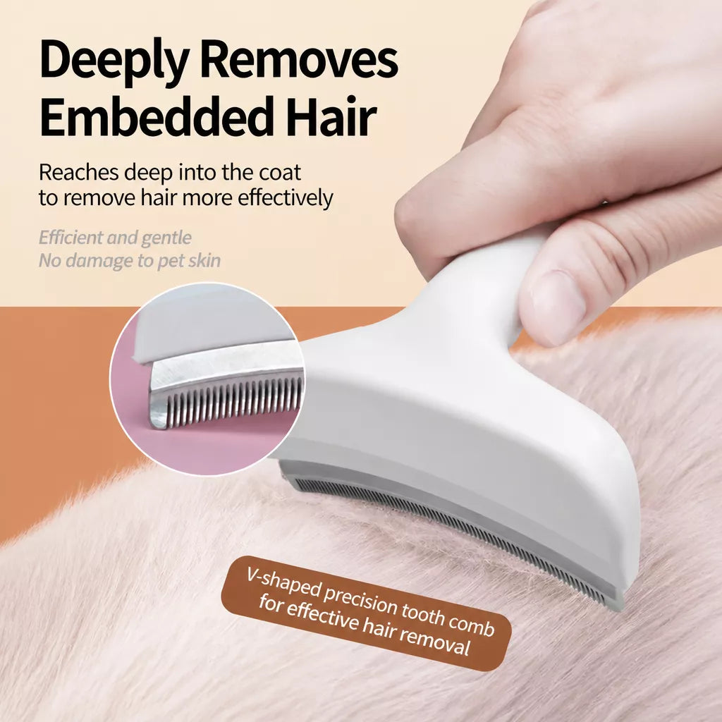 Cat & Dog Grooming Comb for Thinning and Loose Hair Removal