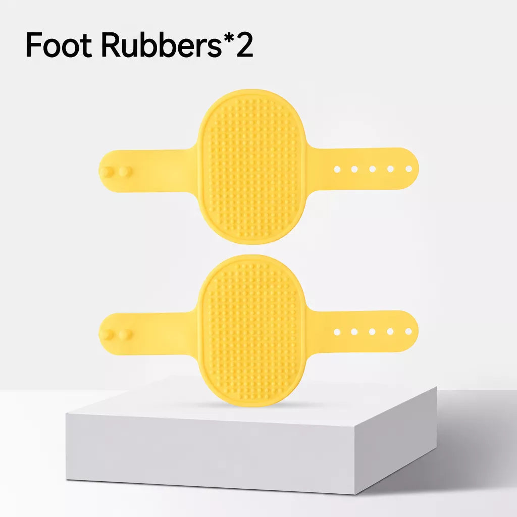 Strap-On Silicone Cat Grooming Brush for Table Legs