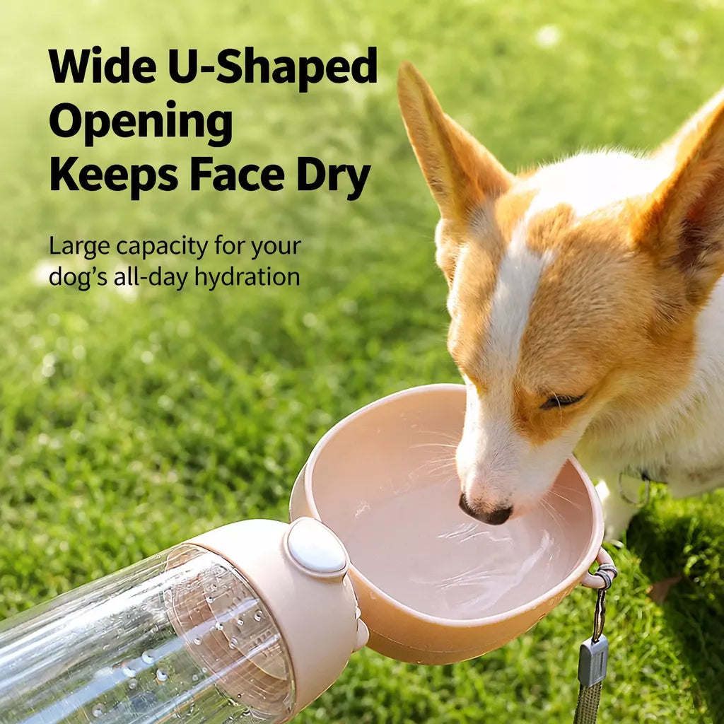 Portable Dog Water Bottle with Built-In Drinking Cup