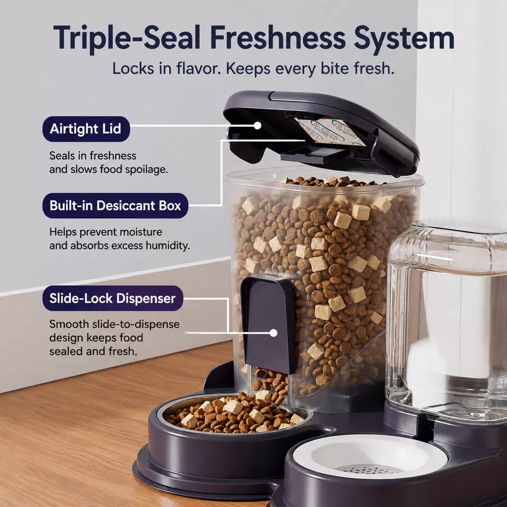 Non-Electric Pet Water Dispenser for Cats and Dogs
